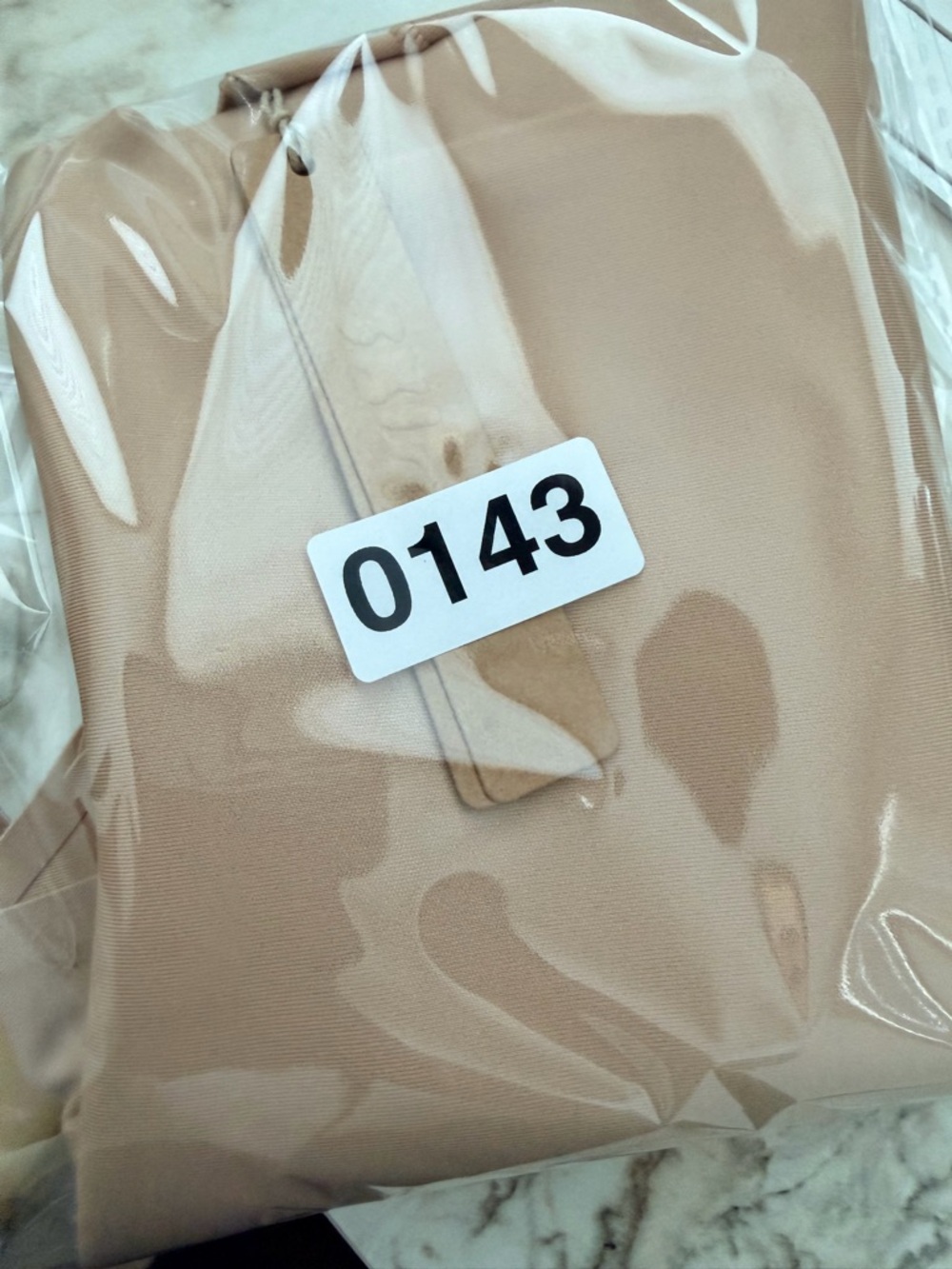 Skims Body Zoned High Waisted Thong Core Sculpt Clay PN-THG-7114W Small 0143 - Picture 6 of 6